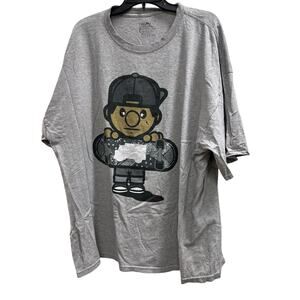 TrukFit Tommy gray graphic grunge thrashed skateboard tee big & tall sz XXXL 3X